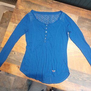 Hollister Long Sleeve Henley T-shirt